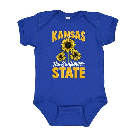 Inktastic Kansas the Sunflower State Boys or Girls Baby Bodysuit