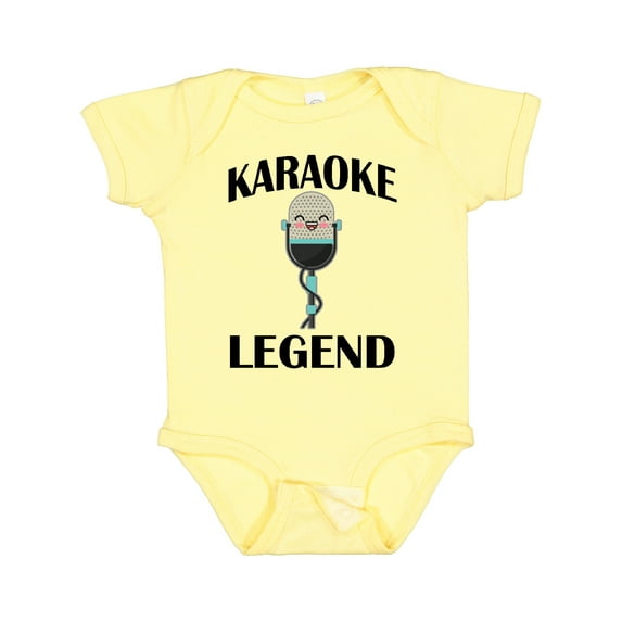 Inktastic Karaoke Legend Music Boys or Girls Baby Bodysuit