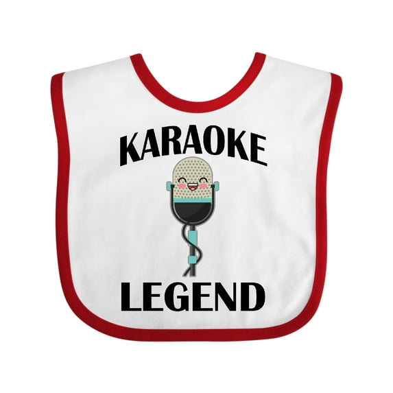 Inktastic Karaoke Legend Music Gift Boys or Girls Baby Bib