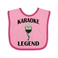 thumbnail image 1 of Inktastic Karaoke Legend Music Gift Boys or Girls Baby Bib, 1 of 4