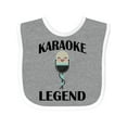 thumbnail image 1 of Inktastic Karaoke Legend Music Gift Boys or Girls Baby Bib, 1 of 4
