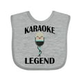 thumbnail image 1 of Inktastic Karaoke Legend Music Gift Boys or Girls Baby Bib, 1 of 4
