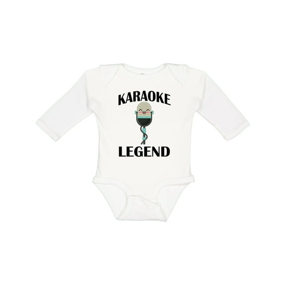 Inktastic Karaoke Legend Music Gift Boys or Girls Long Sleeve Baby Bodysuit