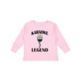 thumbnail image 1 of Inktastic Karaoke Legend Music Gift Boys or Girls Long Sleeve Toddler T-Shirt, 1 of 5