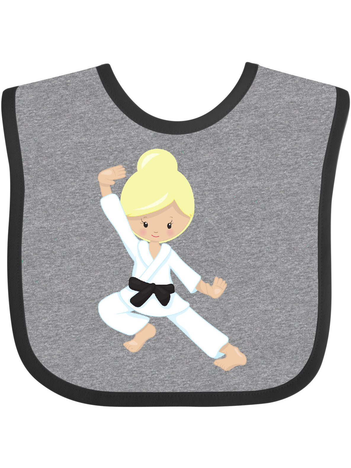 Karate Girl Black Belt Filled Machine Embroidery Design Digitized Patt