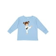 thumbnail image 1 of Inktastic Karate Girl, Cute Girl, Brown Hair, Black Belt Girls Long Sleeve Toddler T-Shirt, 1 of 5