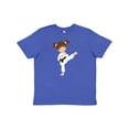 thumbnail image 1 of Inktastic Karate Girl, Cute Girl, Brown Hair, Black Belt Youth T-Shirt, 1 of 5