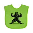 thumbnail image 1 of Inktastic Karate Martial Arts Mma Funny Bear Boys Baby Bib, 1 of 4