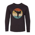 thumbnail image 1 of Inktastic Karate Martial Arts Retro Sunset Long Sleeve Youth T-Shirt, 1 of 5