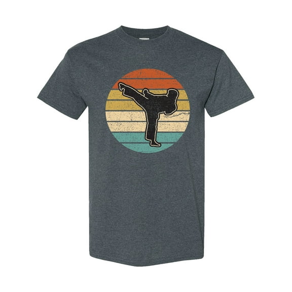 Inktastic Karate Martial Arts Retro Sunset T-Shirt