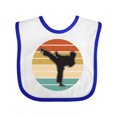 thumbnail image 1 of Inktastic Karate Martial Arts Silhouette Boys or Girls Baby Bib, 1 of 4