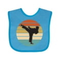 thumbnail image 1 of Inktastic Karate Martial Arts Silhouette Boys or Girls Baby Bib, 1 of 4
