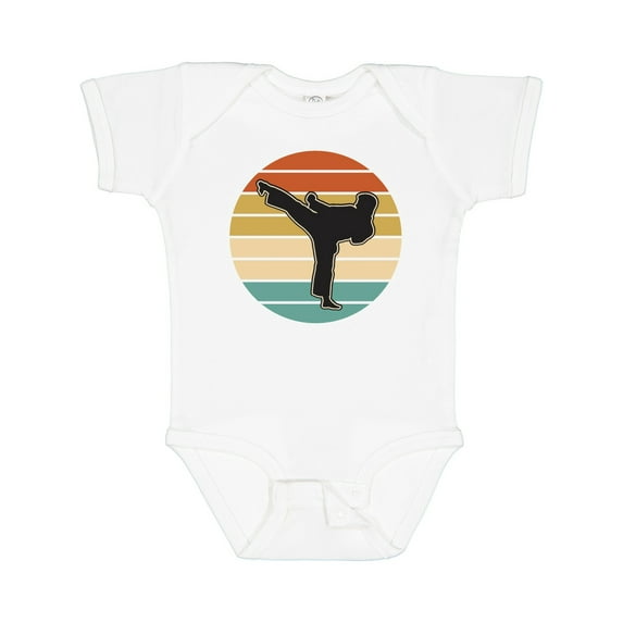 Inktastic Karate Martial Arts Silhouette Boys or Girls Baby Bodysuit