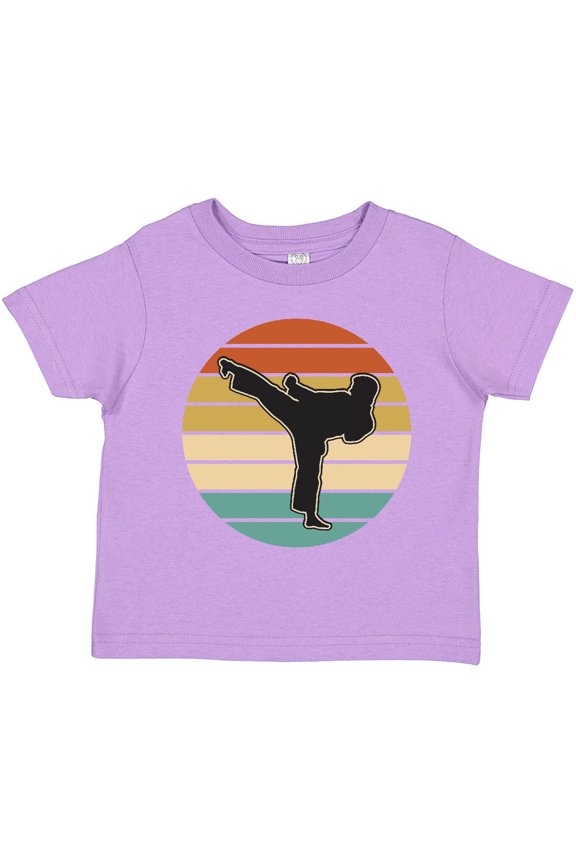 Karate Martial Arts Silhouette Boys or Girls Toddler T-Shirt