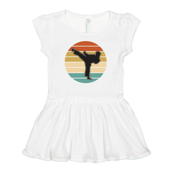 Inktastic Karate Martial Arts Silhouette Girls Baby Dress