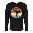 thumbnail image 1 of Inktastic Karate Martial Arts Silhouette Long Sleeve T-Shirt, 1 of 5