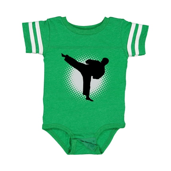 Inktastic Karate Martial Arts Silhouette Sports Boys Baby Bodysuit