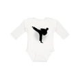 thumbnail image 1 of Inktastic Karate Martial Arts Silhouette Sports Boys Long Sleeve Baby Bodysuit, 1 of 5