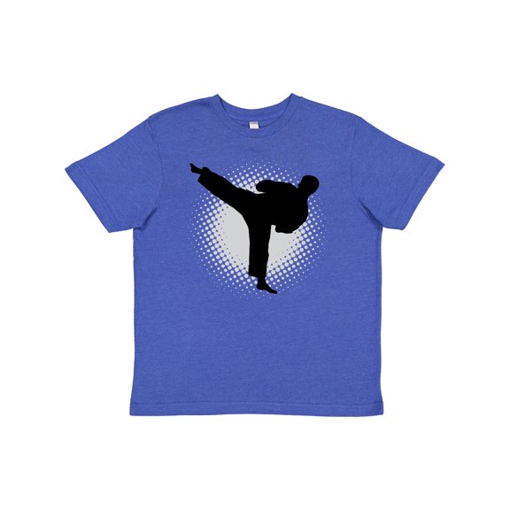 Inktastic Karate Martial Arts Silhouette Sports Youth T-Shirt