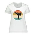 thumbnail image 1 of Inktastic Karate Martial Arts Silhouette Women's Plus Size T-Shirt, 1 of 5