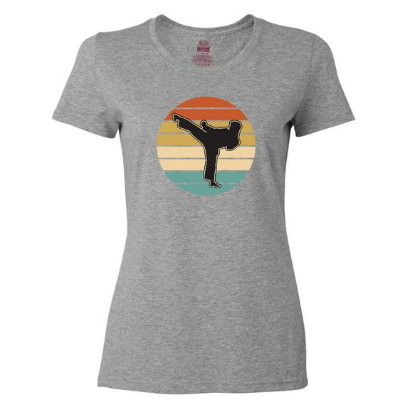 Inktastic Karate Martial Arts Silhouette Women's T-Shirt