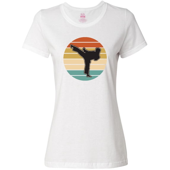 Inktastic Karate Martial Arts Silhouette Women's T-Shirt