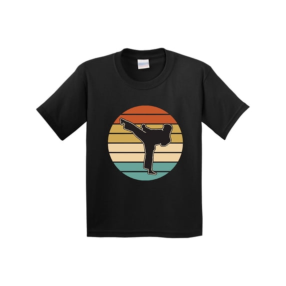 Inktastic Karate Martial Arts Silhouette Youth T-Shirt