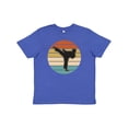 thumbnail image 1 of Inktastic Karate Martial Arts Silhouette Youth T-Shirt, 1 of 5