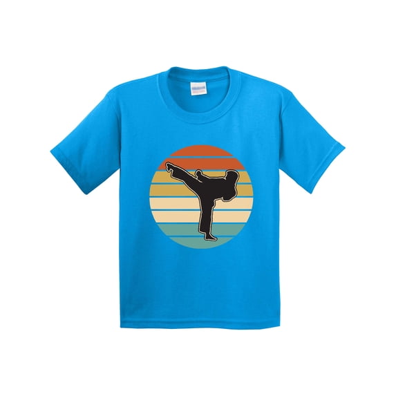 Inktastic Karate Martial Arts Silhouette Youth T-Shirt