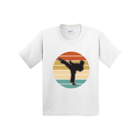 Inktastic Karate Martial Arts Silhouette Youth T-Shirt