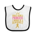 thumbnail image 1 of Inktastic Karate Princess Girls Martial Arts Girls Baby Bib, 1 of 4