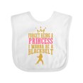 thumbnail image 1 of Inktastic Karate Princess Girls Martial Arts Girls Baby Bib, 1 of 4