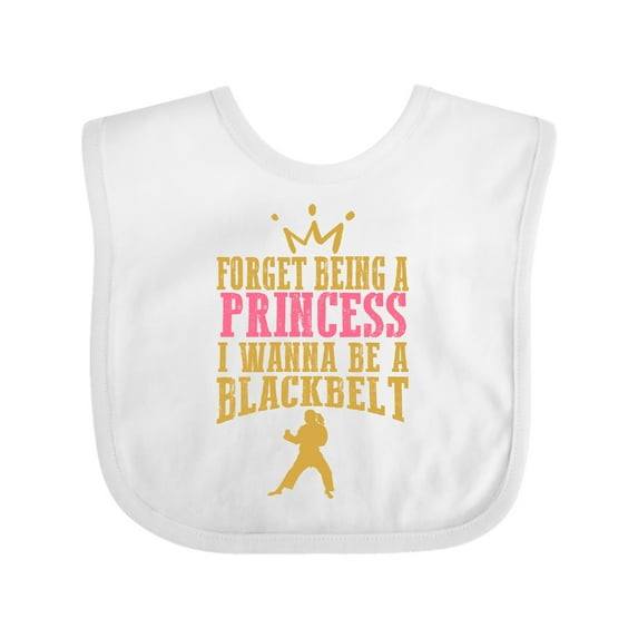 Inktastic Karate Princess Girls Martial Arts Girls Baby Bib