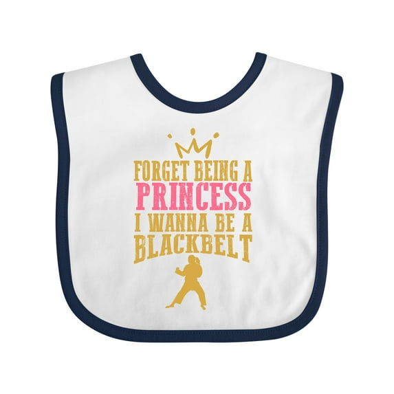 Inktastic Karate Princess Girls Martial Arts Girls Baby Bib