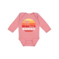 thumbnail image 1 of Inktastic Kauai Hawaii Retro Sunset Boys or Girls Long Sleeve Baby Bodysuit, 1 of 5