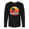 thumbnail image 1 of Inktastic Kauai Hawaii Retro Sunset Long Sleeve T-Shirt, 1 of 5