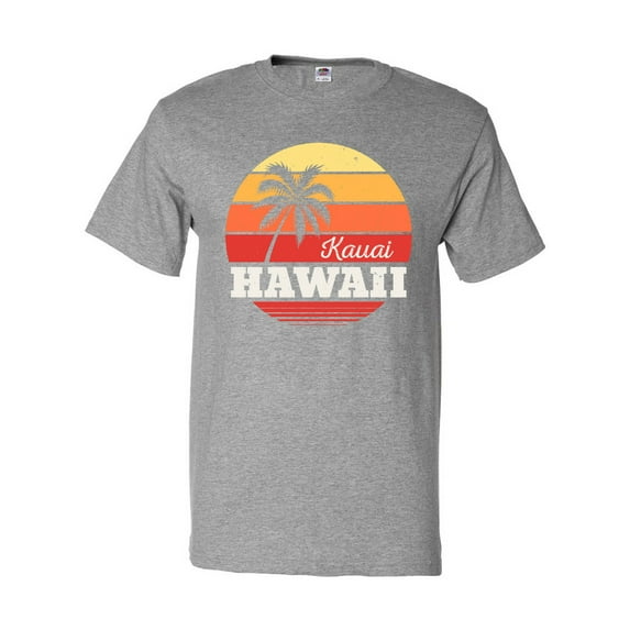 Inktastic Kauai Hawaii Retro Sunset T-Shirt