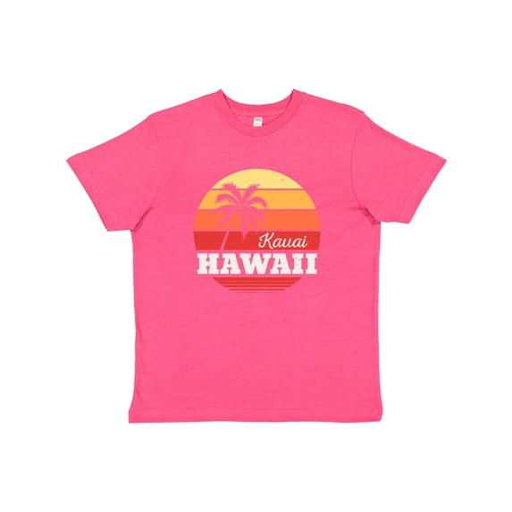 Inktastic Kauai Hawaii Retro Sunset Youth T-Shirt