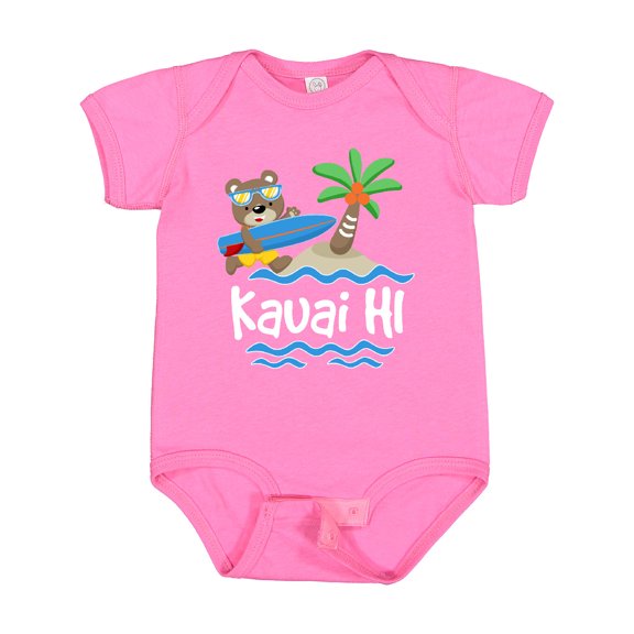Inktastic Kauai Hawaii Surfing Boys or Girls Baby Bodysuit