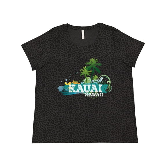 Inktastic Kauai Hawaii Tropical Vacation Women's Plus Size T-Shirt