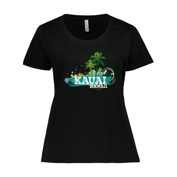 Inktastic Kauai Hawaii Tropical Vacation Women's Plus Size T-Shirt