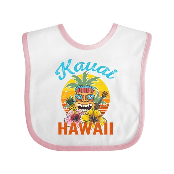 Inktastic Kauai Hawaii Vacation Tiki Boys or Girls Baby Bib