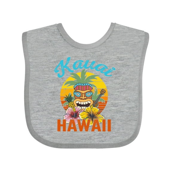 Inktastic Kauai Hawaii Vacation Tiki Boys or Girls Baby Bib