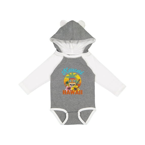 Inktastic Kauai Hawaii Vacation Tiki Boys or Girls Long Sleeve Baby Bodysuit