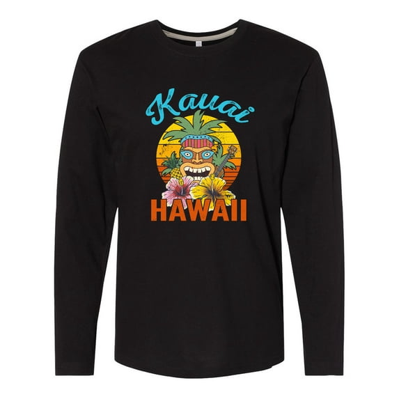 Inktastic Kauai Hawaii Vacation Tiki Long Sleeve T-Shirt