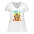 thumbnail image 1 of Inktastic Kauai Hawaii Vacation Tiki Women's Plus Size V-Neck T-Shirt, 1 of 5