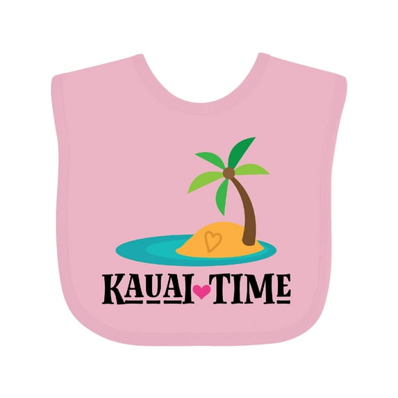 Inktastic Kauai Time Hawaii Island Boys or Girls Baby Bib