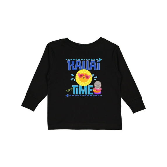 Inktastic Kauai Time Hawaii Vacation Girls Long Sleeve Toddler T-Shirt
