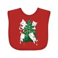 thumbnail image 1 of Inktastic Kawaii Cats Christmas Tree Boys or Girls Baby Bib, 1 of 4