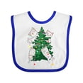 thumbnail image 1 of Inktastic Kawaii Cats Christmas Tree Boys or Girls Baby Bib, 1 of 4